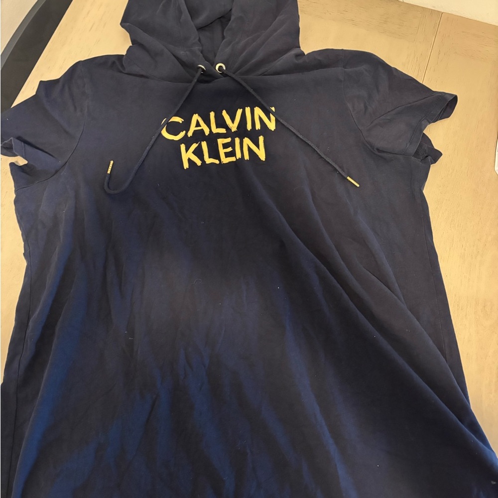 Calvin Klein Navy Hoodie Dress